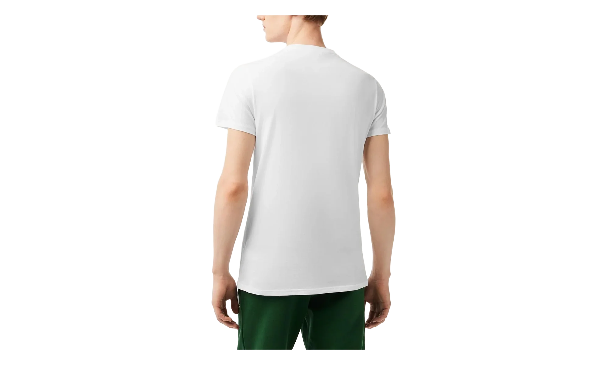 Crew Neck Pima Cotton Jersey T-shirt "White" TH6709 001