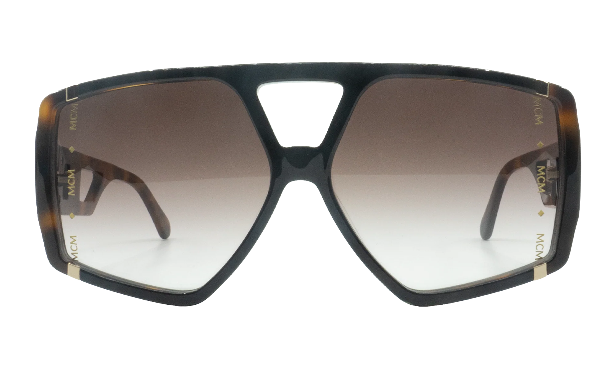 Hexagon Sunglasses "Black/Havana" MCM671S-019