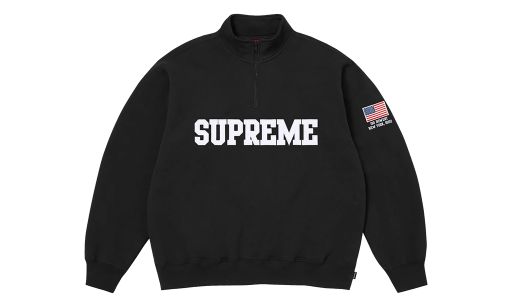 Shop Flag Half Zip Pullover "SS26 - Black - New York" SU27017