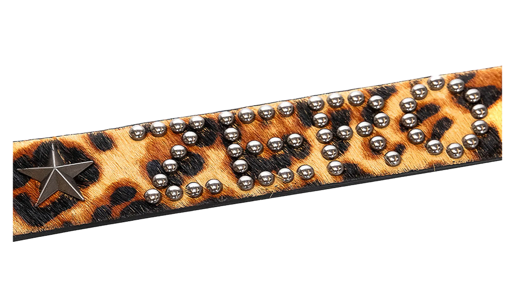 Leopard Studded Belt "Zero - Leopard" P26SPZ018 LPD