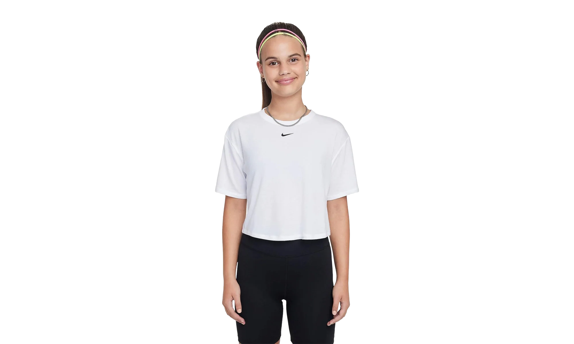 Relaxed Dri-FIT Short-Sleeve Top GS "White / Black" FZ5602 100