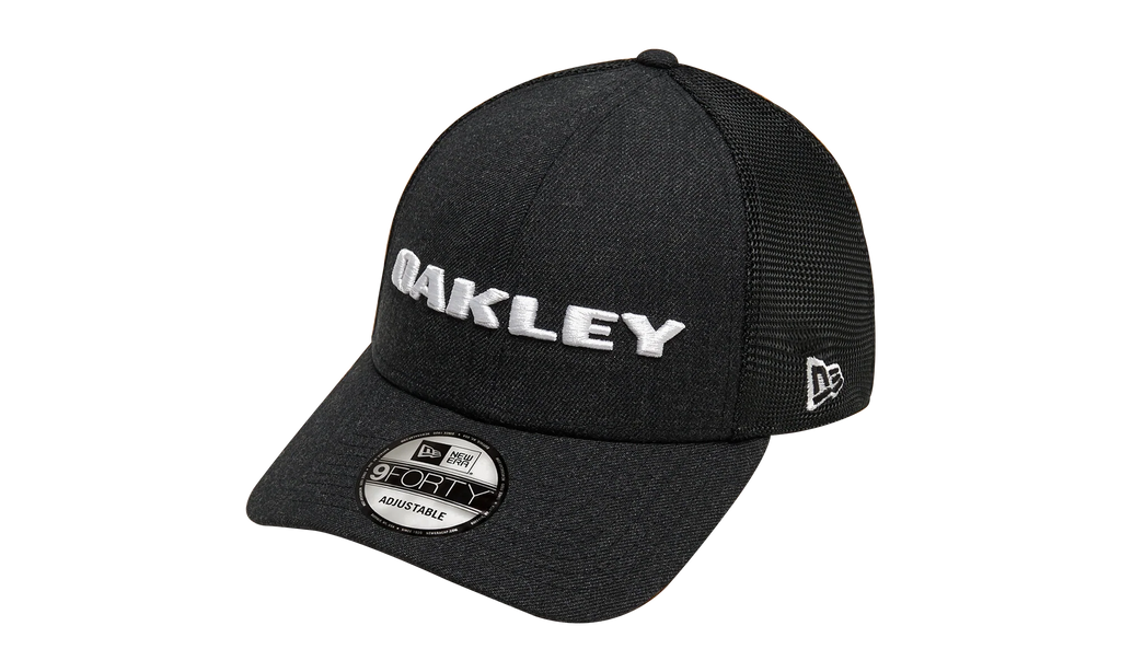 9FORTY OAKLEY x New Era Heather Snapback Hat "Blackout" 911523 02E