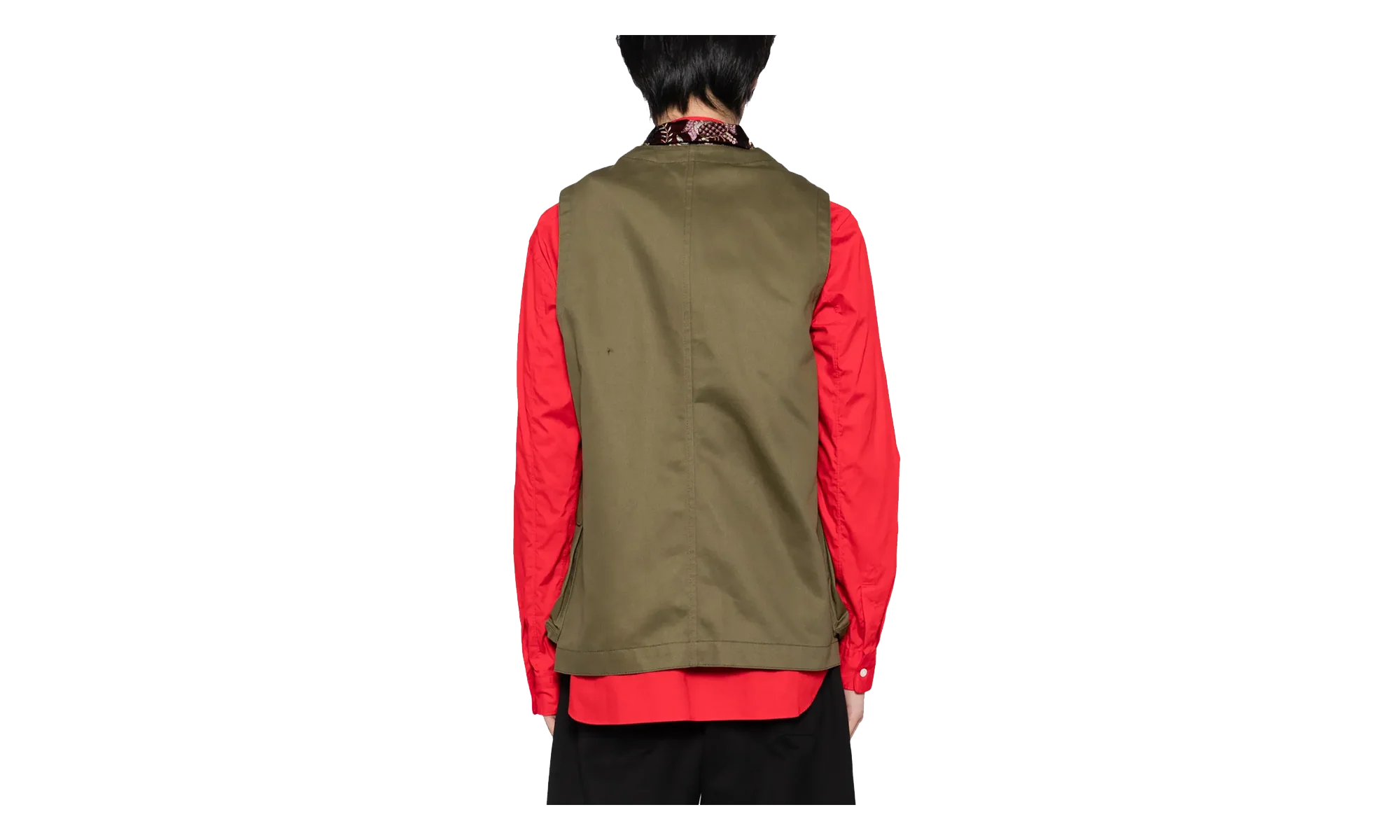 Pocket Casual Vest "Burgundy Khaki" PP V004 051