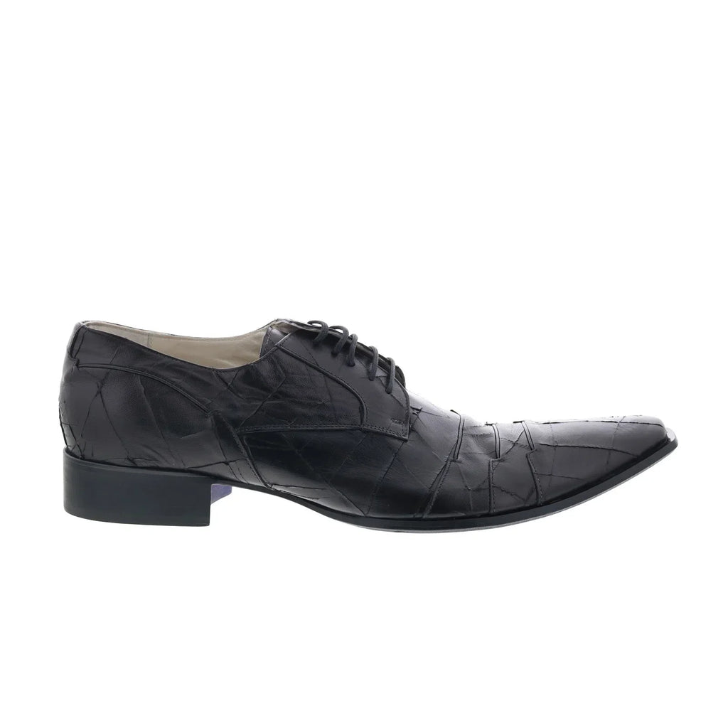 Astton Graffio 2122 Mens Black Leather Oxfords & Lace Ups Casual Shoes