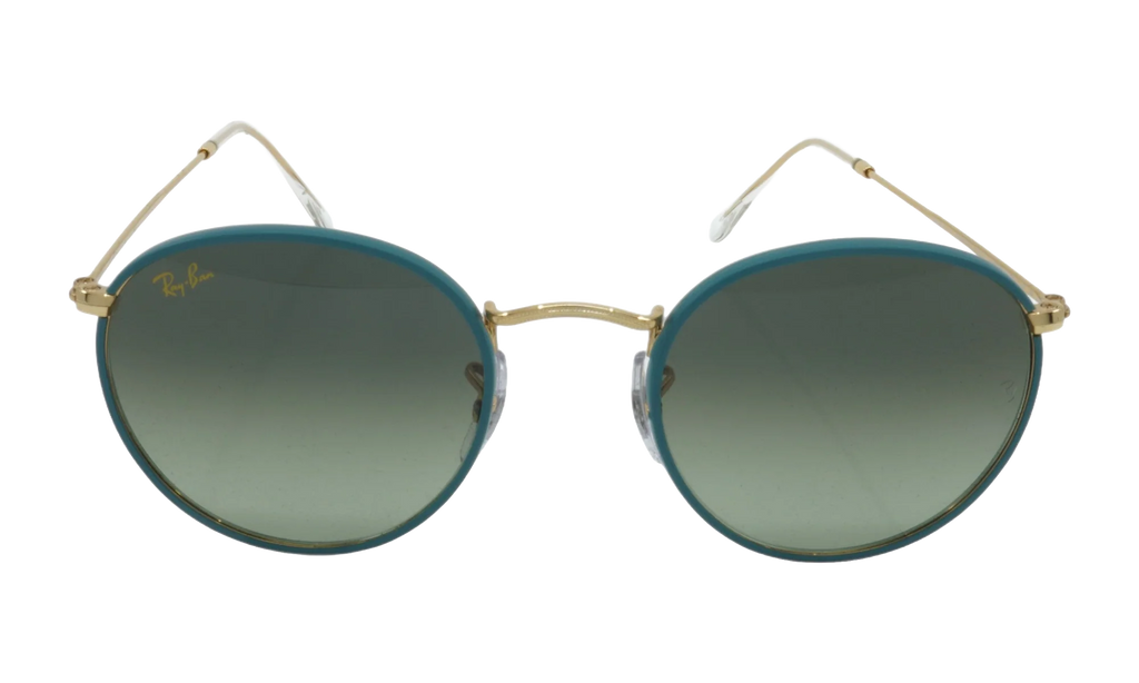 ROUND FULL COLOR SUNGLASSES "PETROLEUM ON LEGEND GOLD" RB3447JM-9196BH_50
