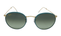 ROUND FULL COLOR SUNGLASSES "PETROLEUM ON LEGEND GOLD" RB3447JM-9196BH_50