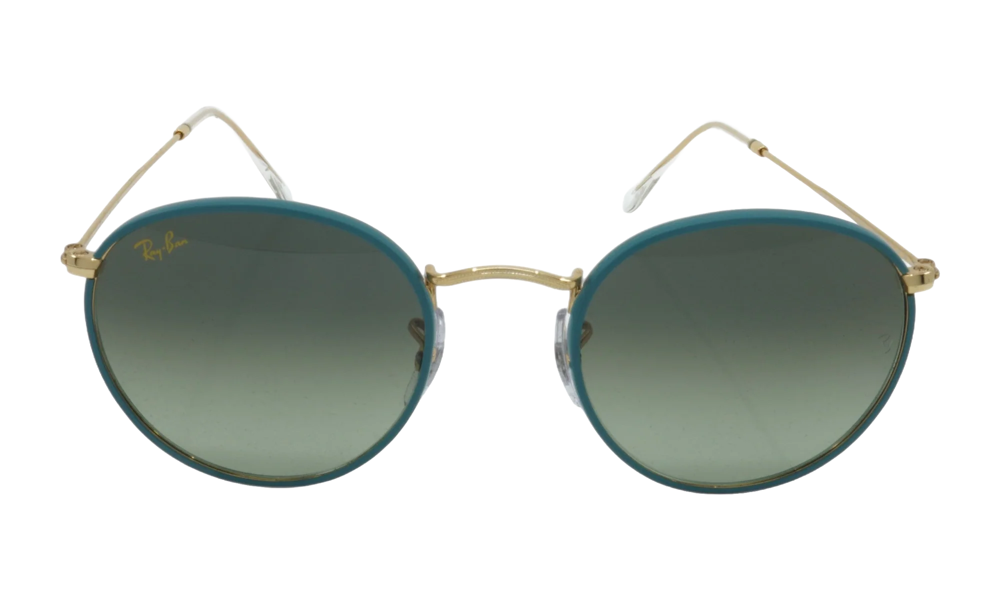 ROUND FULL COLOR SUNGLASSES "PETROLEUM ON LEGEND GOLD" RB3447JM-9196BH_50