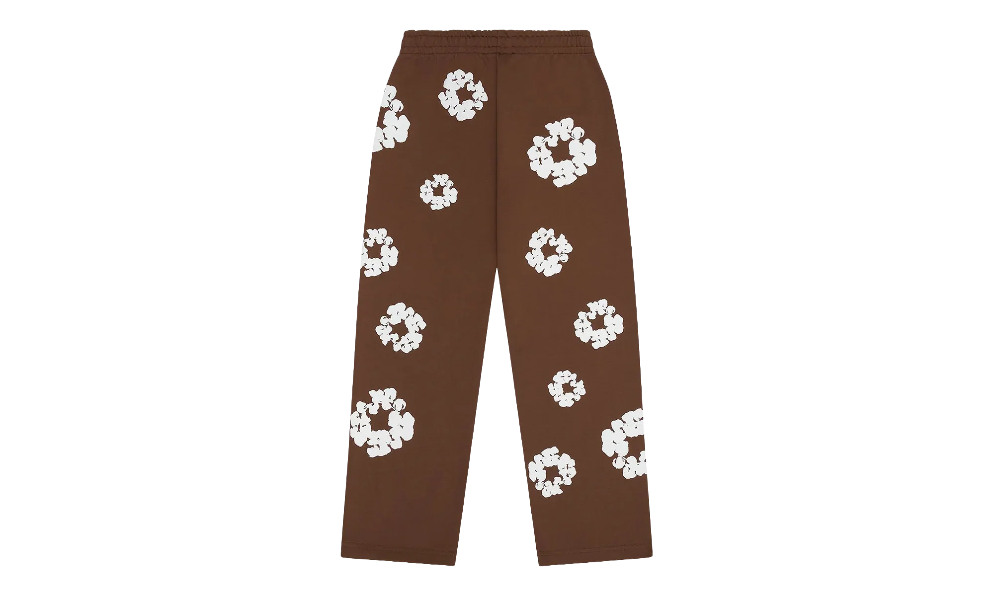 Cotton Wreath Open Hem Sweatpants "Brown" DT422