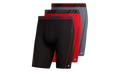 Sport Performance Mesh Boxer Brief Underwear (3 Pack) "Black / Gray / Red" A166 0144944
