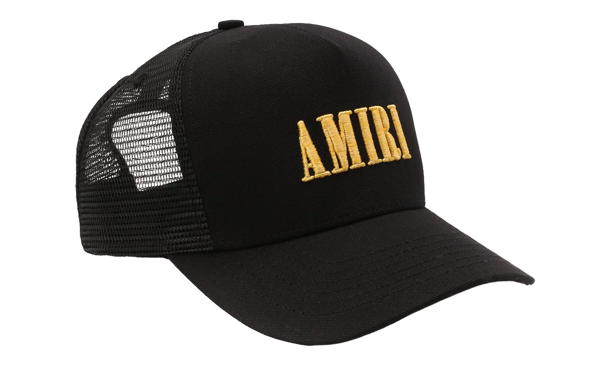 Core Logo Trucker Hat "Black / Yellow" XMAH001 011 BLAC