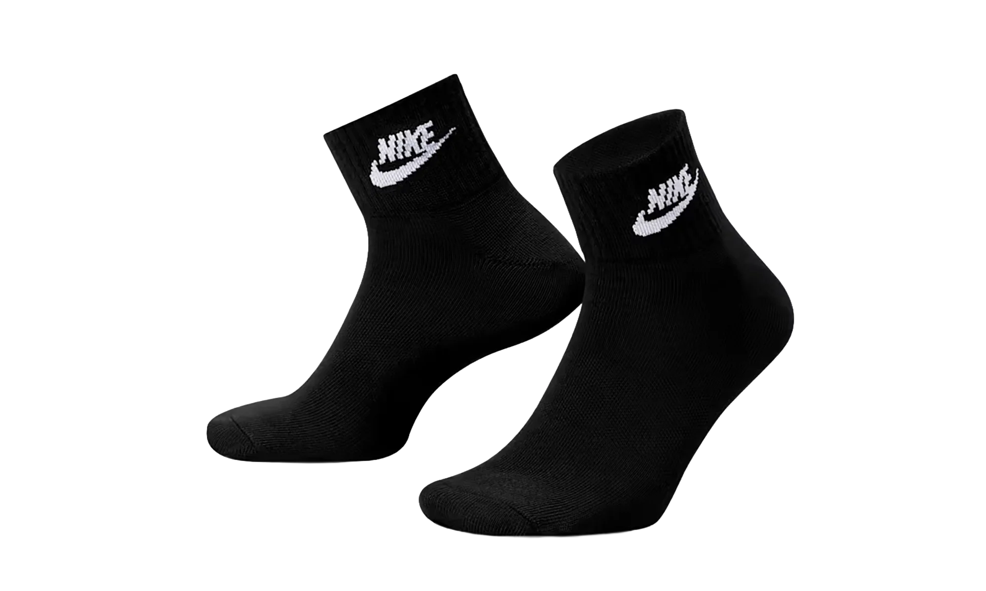Everyday Essential Ankle Socks (3 Pairs) "White / Black" DX5074 010