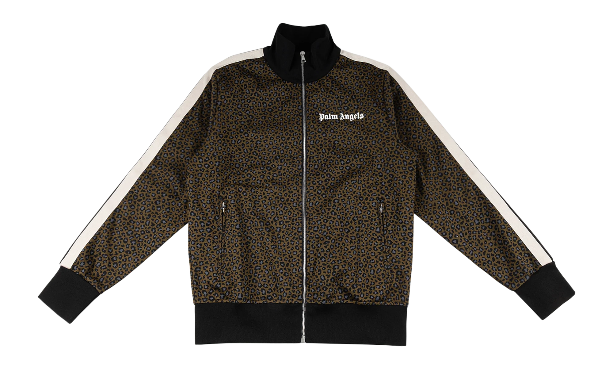Leopard Track Jacket "Black / White / Brown" PMBD001S22FAB0135610