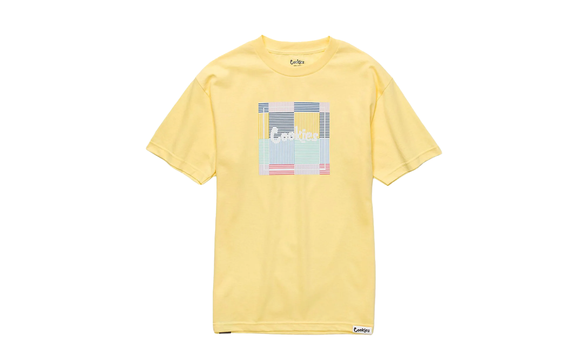 South Hampton Seersucker Patchwork Logo Tee Shirt "Yellow" 1542T3860 BAN