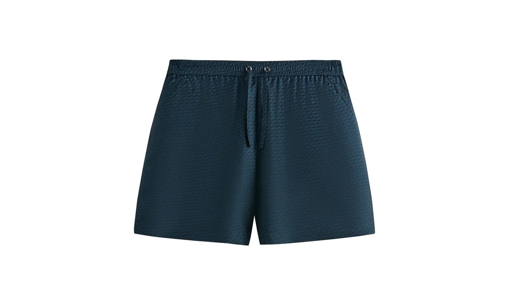 Monogram Silk Cedar Short "Nocturnal" KHM060467 413