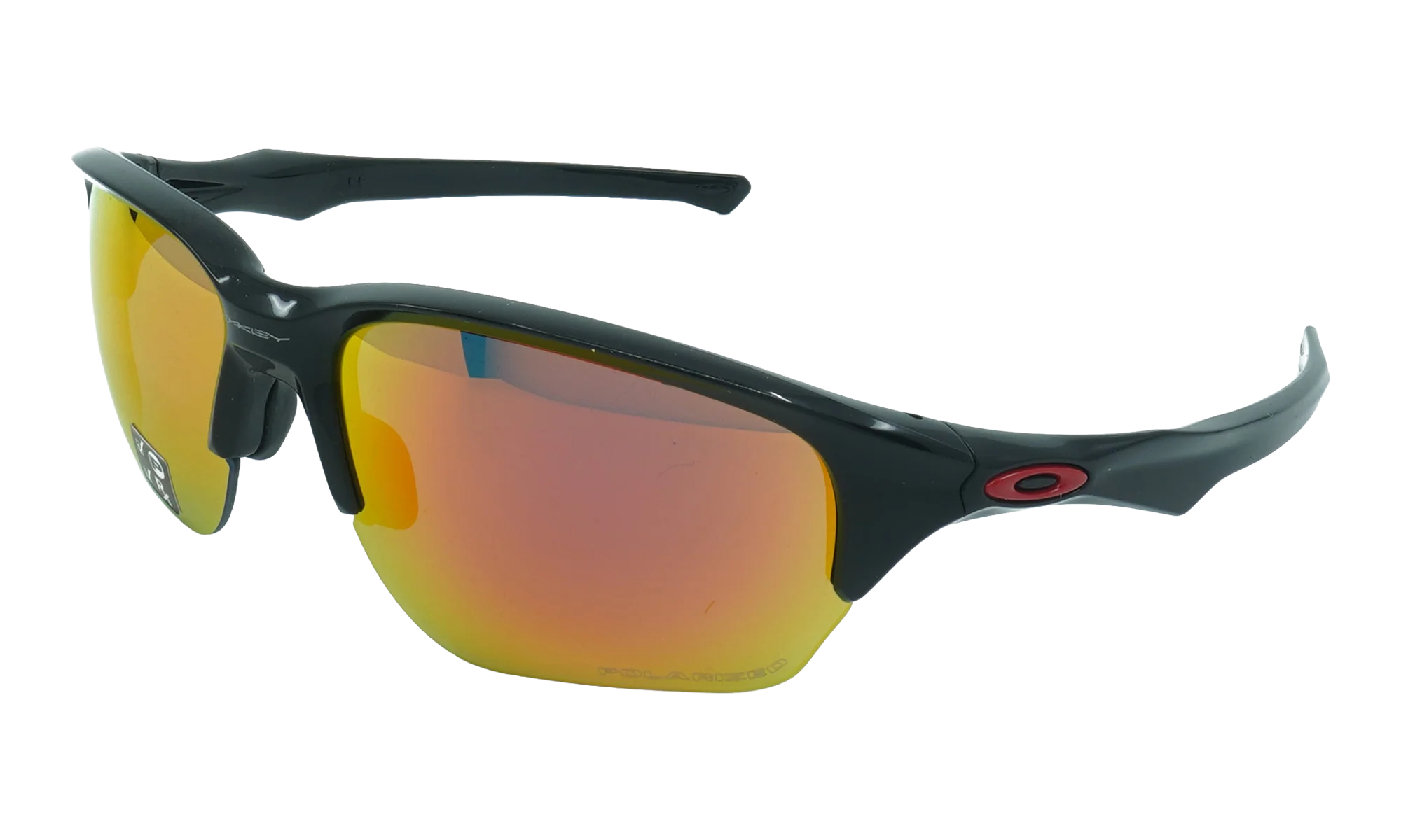 Flak Beta Polarized Sunglasses "Polished Black / Ruby Iridium Polarized" OO9363 14