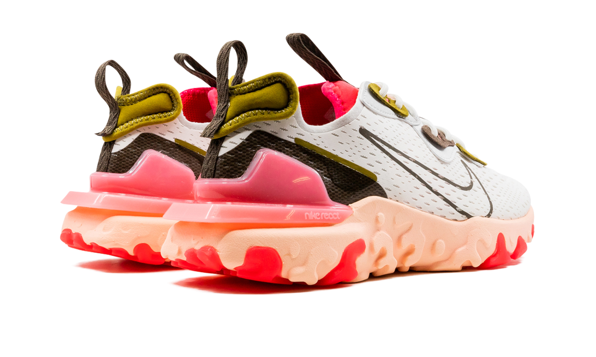 REACT VISION MNS WMNS"Summit White/ Siren Red" CI7523 102