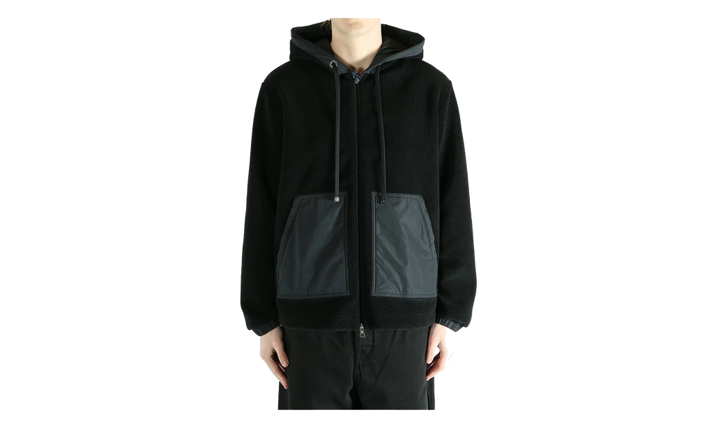 Zip Up Cardigan "Black" MON55