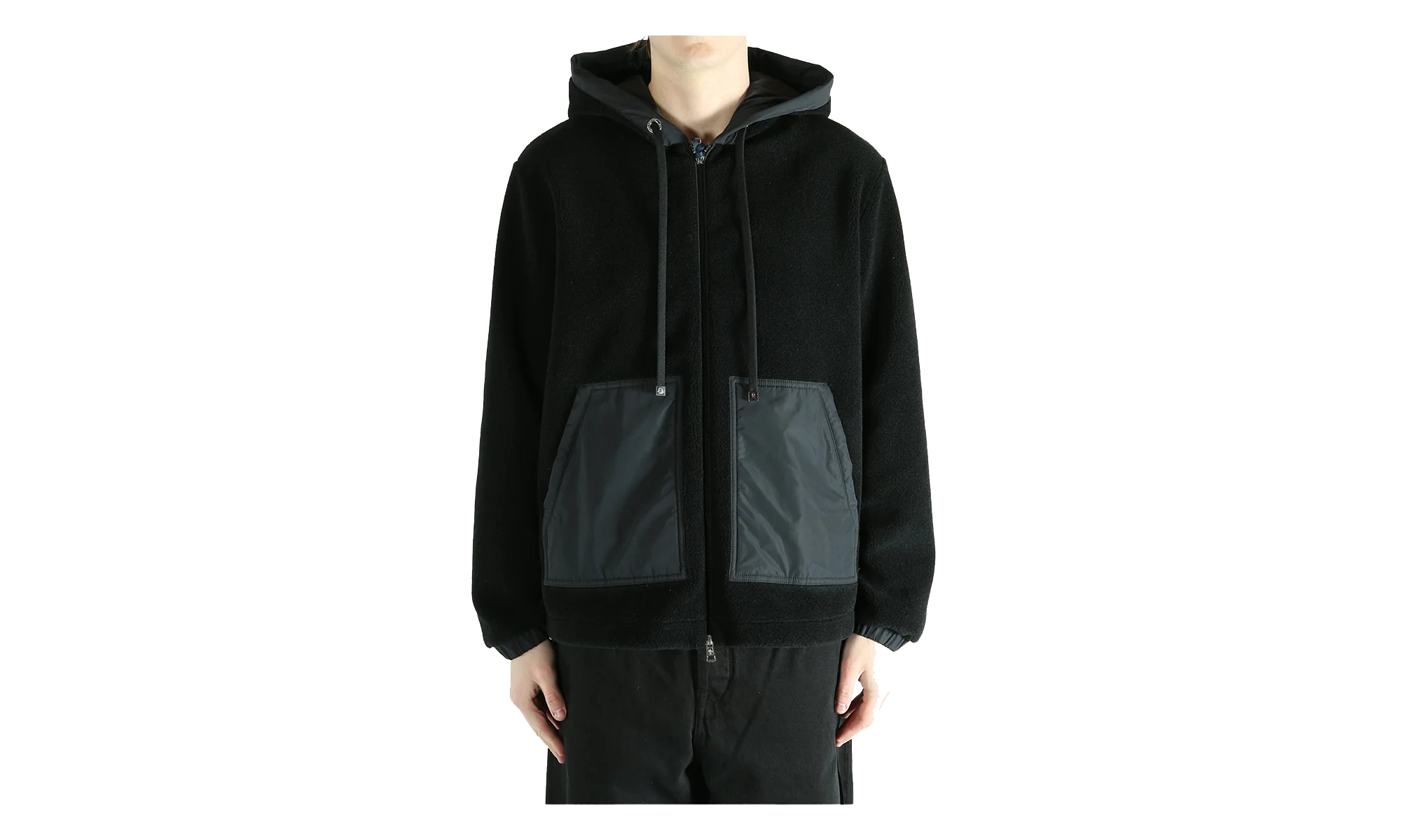 Zip Up Cardigan "Black" MON55