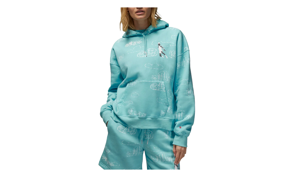 Jordan Artist Series by Parker Duncan Hoodie WMNS "Dark Powder Blue" DZ3381 464