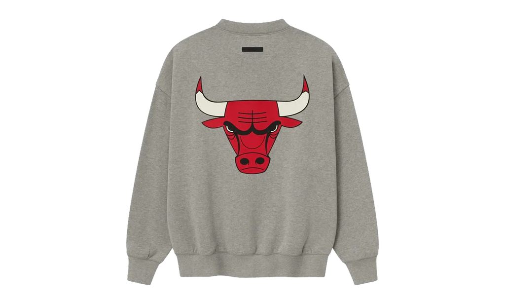 BULLS SPORTS FIT CREWNECK SWEATSHIRT "CONCRETE HEATHER" 192NB256506F