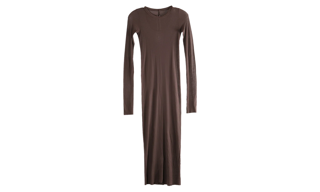 Rib Long-Sleeve Dress WMNS "Macassar" RP01F6546 RC 53