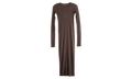 Rib Long-Sleeve Dress WMNS "Macassar" RP01F6546 RC 53