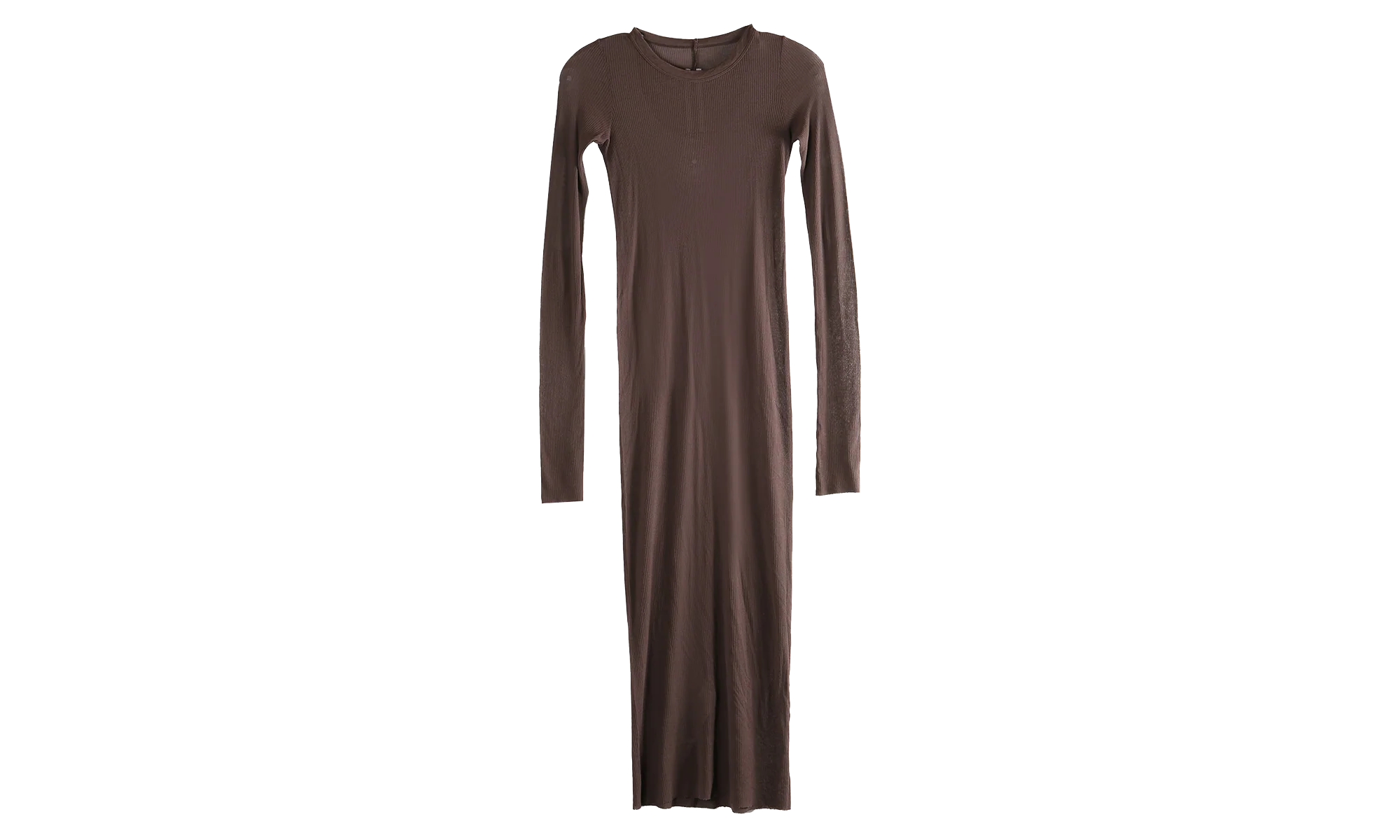 Rib Long-Sleeve Dress WMNS "Macassar" RP01F6546 RC 53