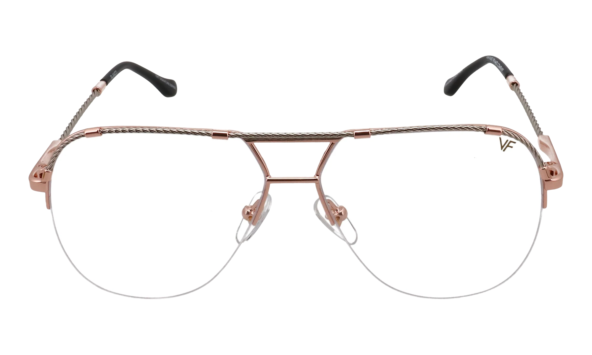 Blanco Half Rim 24KT Two-Tone "Rose / White Gold / Clear" HRBA2 0006 17A3
