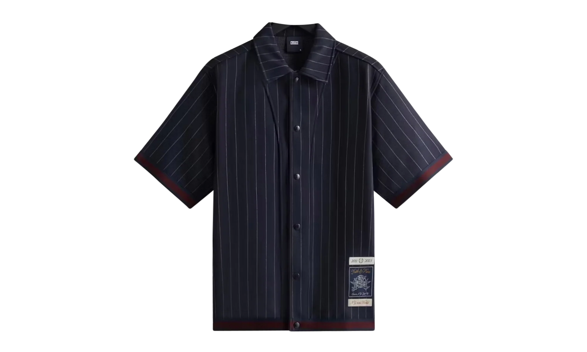 Pinstripe Woodpoint Shooting Shirt "Nocturnal" KHM031018 413