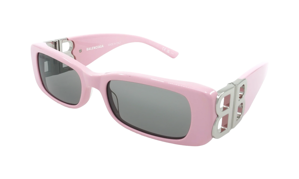 Rectangular Frame Sunglasses WMNS "Pink / Silver" BB0096S 012