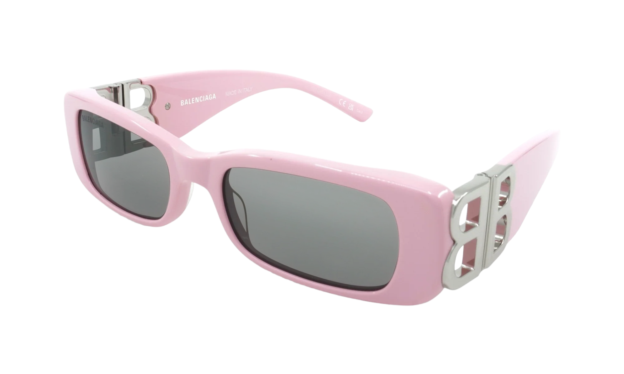 Rectangular Frame Sunglasses WMNS "Pink / Silver" BB0096S 012