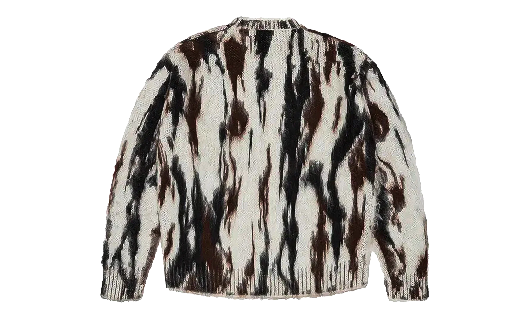 Camo Mohair Crewneck Sweatshirt "White" DT550