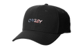 6-Panel Stretch Metallic Baseball Hat "Black / American Flag" 912209 01V
