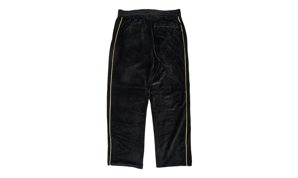 Outline Logo Velour Track Pants "Black / Yellow" SP5der323