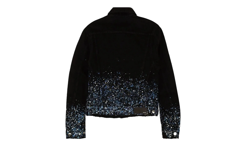 Black Crystal Painter Trucker Jacket "Black" AMIRI BLACK CRYSTAL PAINTER TRUCKER