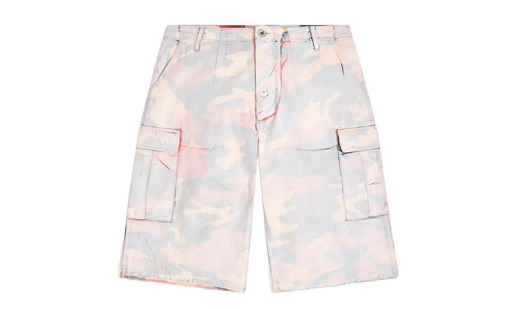 Camo Cut Off Short "Orange" GD047