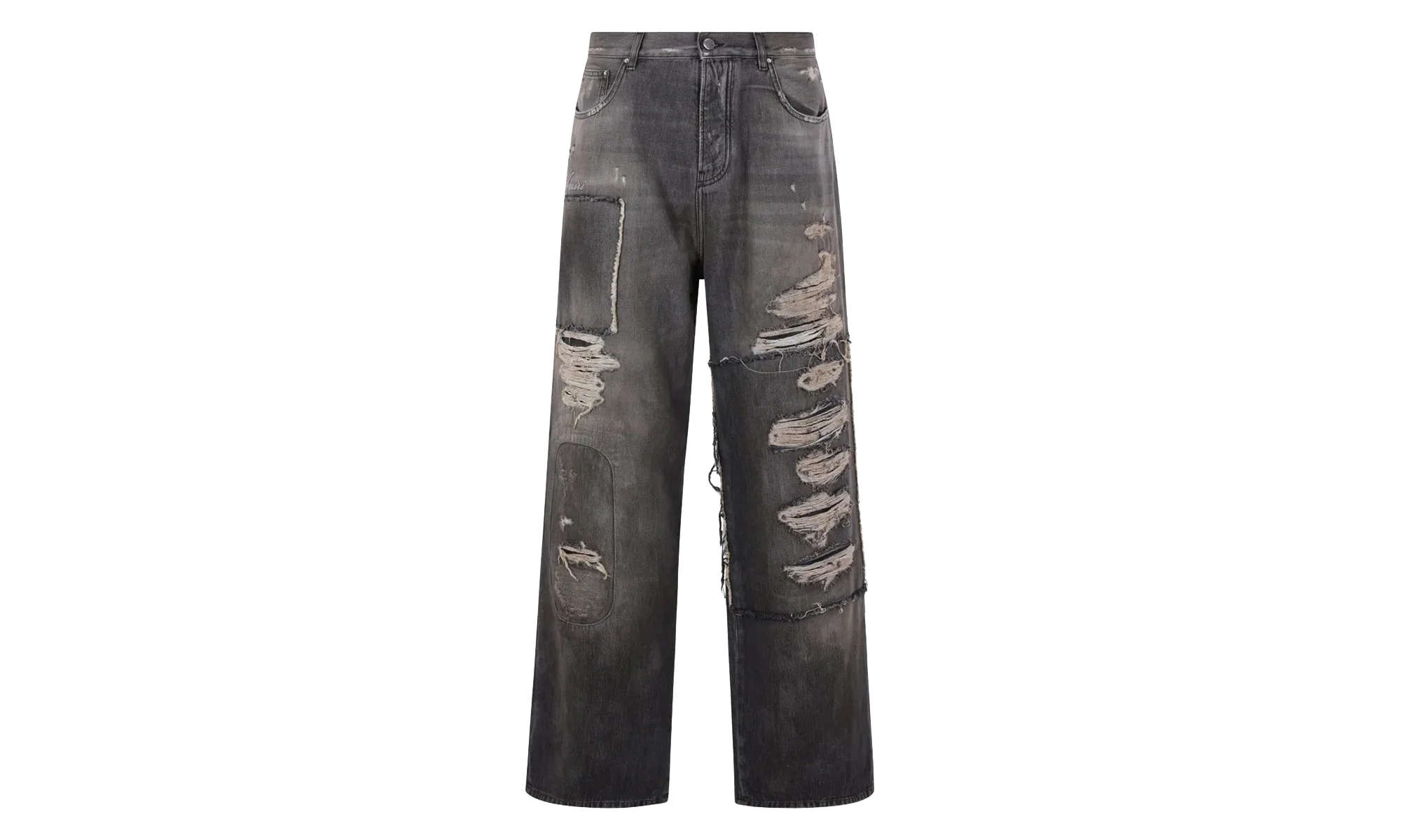 Carpenter Repaired Baggy Jean "Crafted Black" AMBMJE1006 680