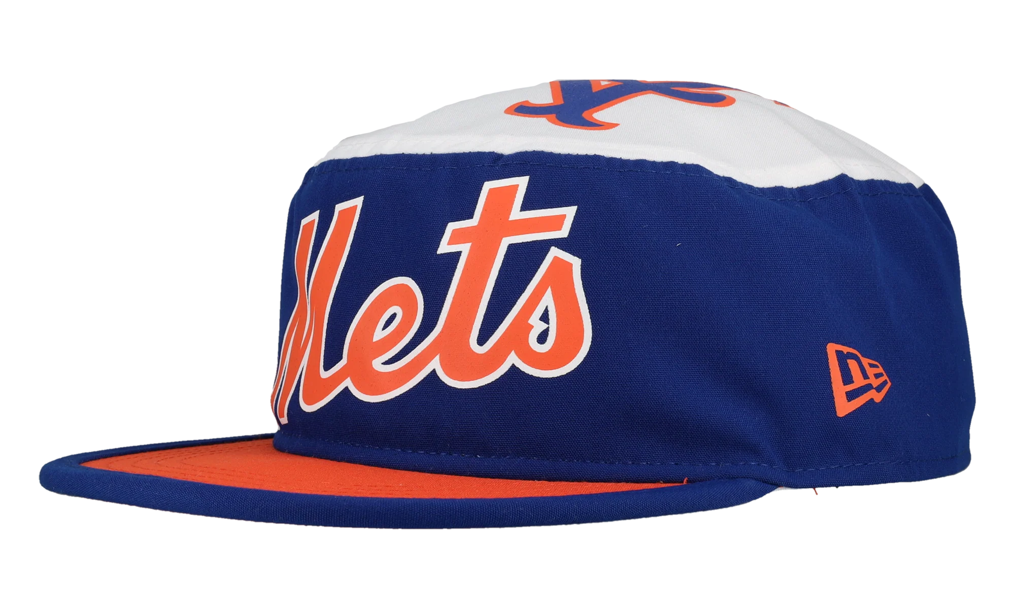 New York Mets Retro Painter Snapback Hat "Cursive Script - Royal Blue / Orange" 123451299657