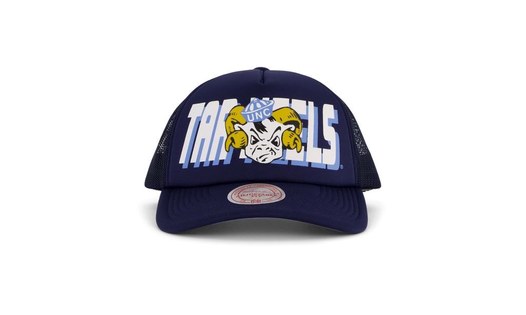 NCAA Billboard Trucker Snapback Cap "North Carolina Tar Heels - Navy" HHSS5346 UNCYYPPPNAVY