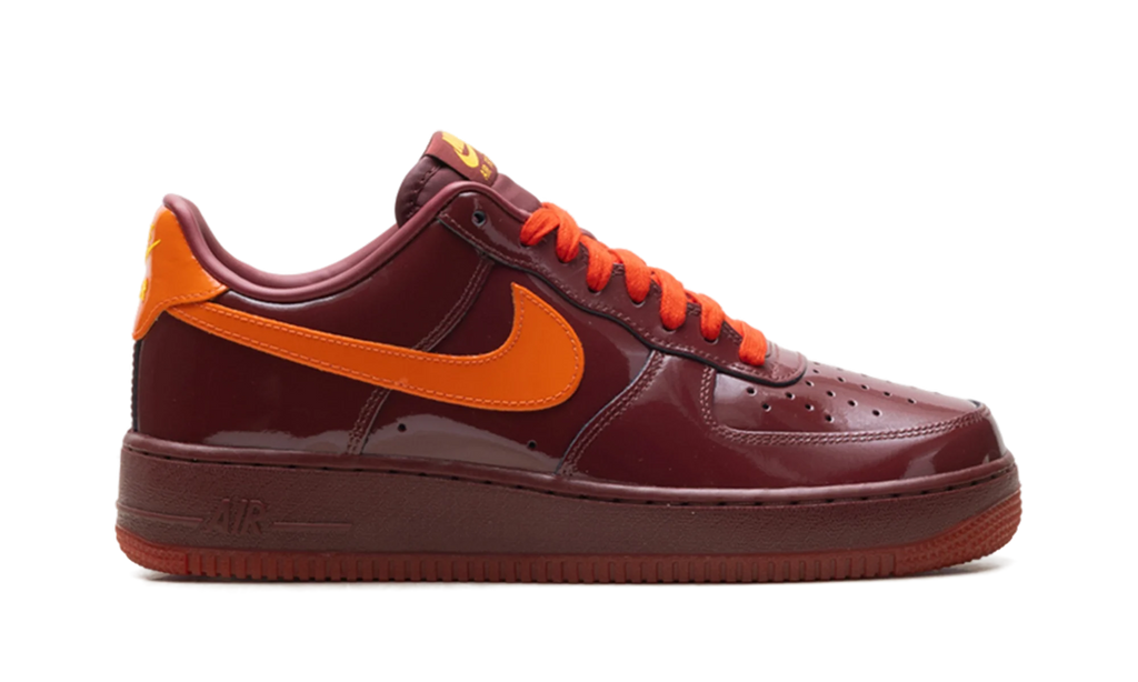 Air Force 1 Low "Patent Leather Dark Team Red Safety Orange" IO4489 601