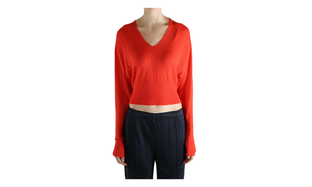 V Cropped Top WMNS "Coral" RP01F6665 WS 83