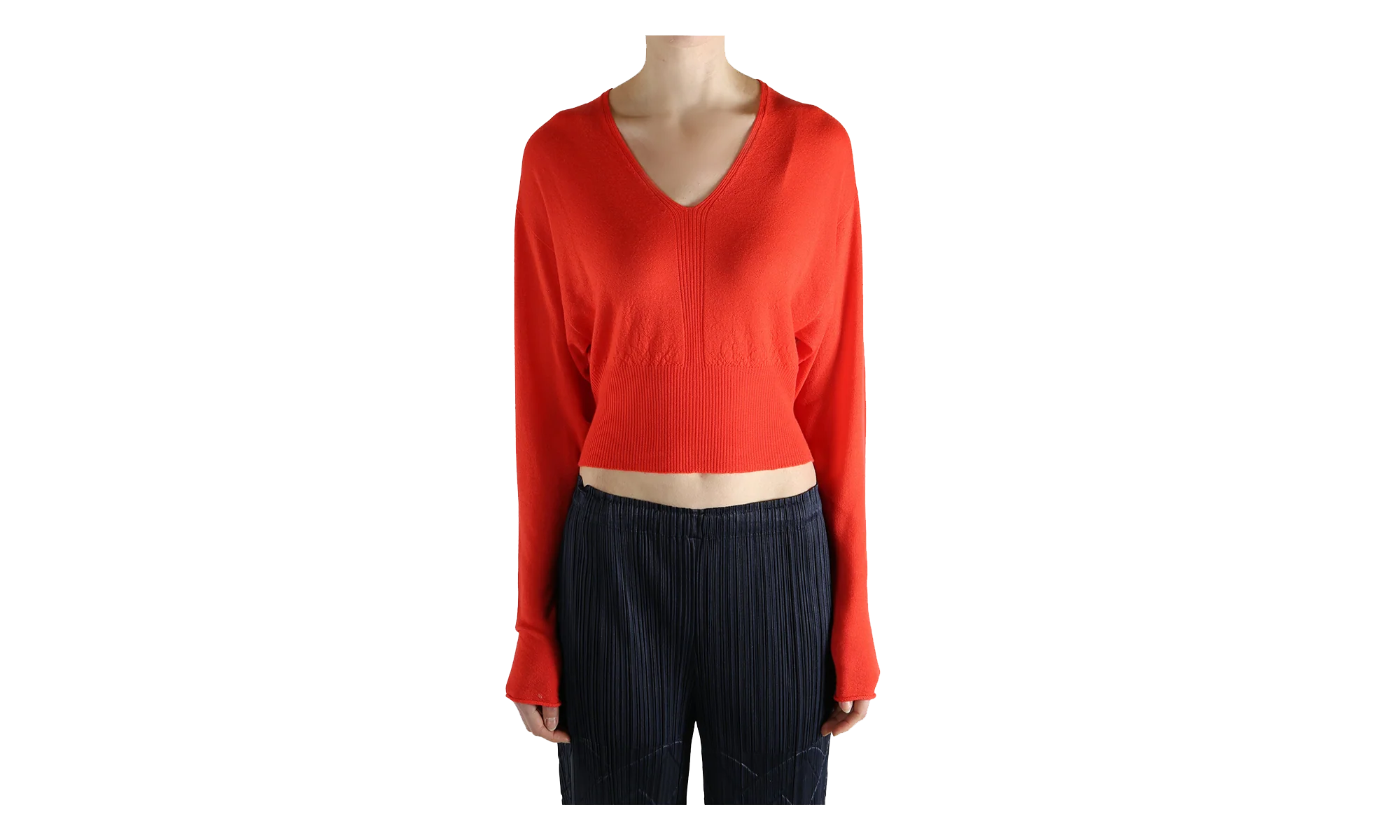 V Cropped Top WMNS "Coral" RP01F6665 WS 83