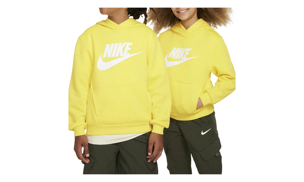Sportswear Club Fleece Hoodie GS "Opti Yellow / White" FD2988 731
