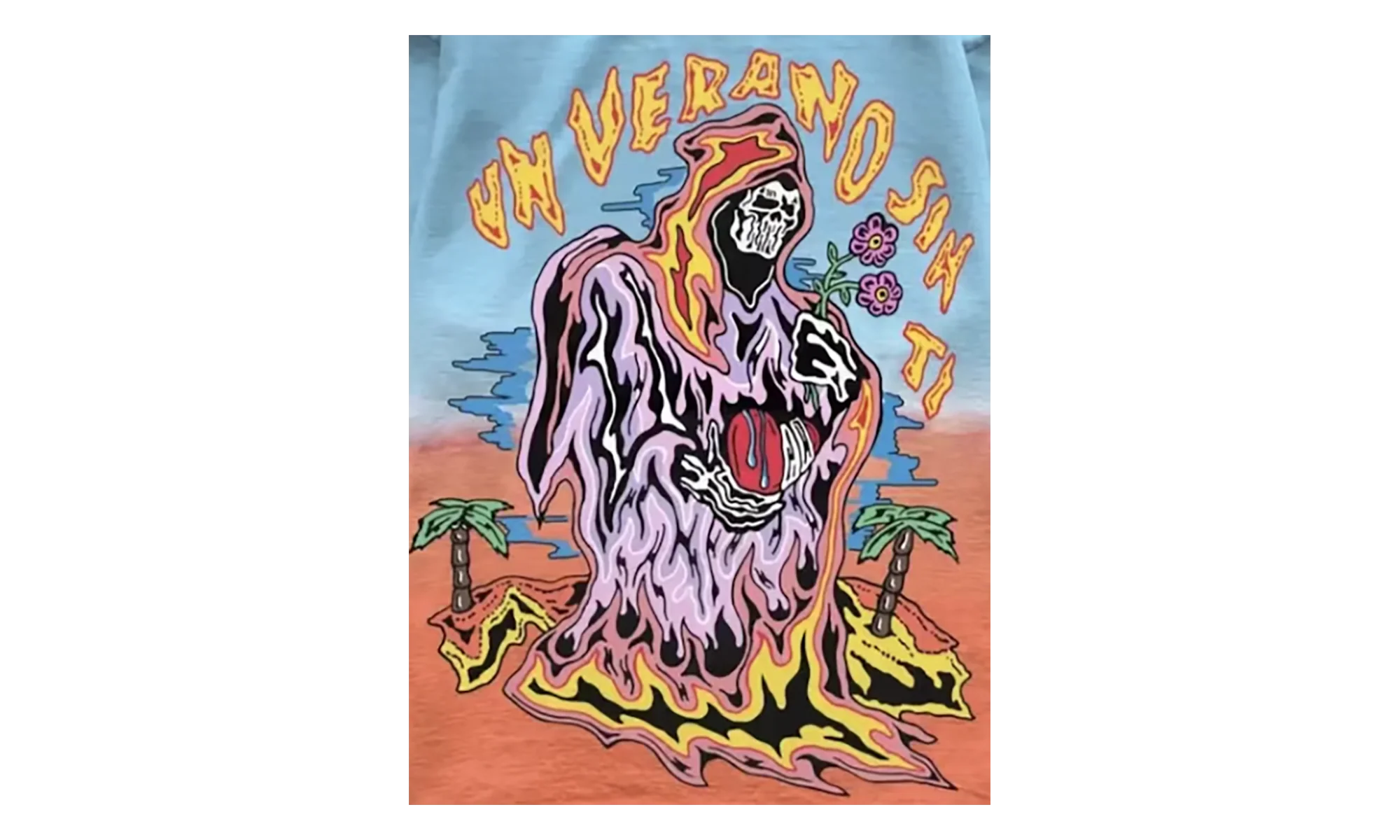 Bad Bunny "Un Verano Sin Ti" Ombre T-shirt "Blue" WL006