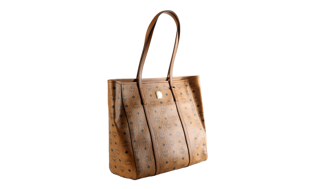 Medium Toni Shopper in Visetos "Cognac" MWPAATN03CO001