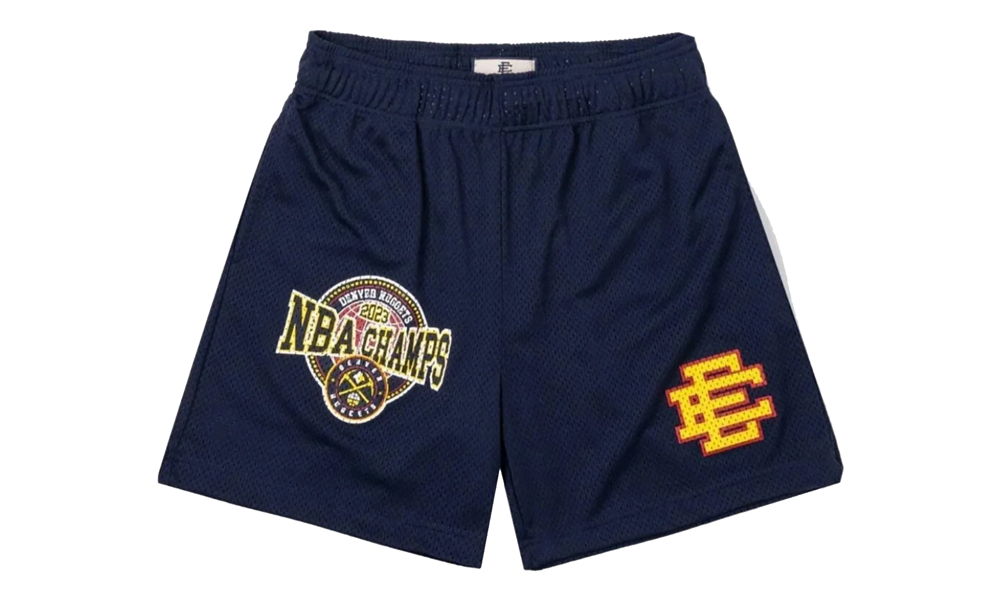 EE BASIC SHORT "DENVER NUGGETS 2023 CHAMPIONSHIP - Navy/ Yellow" EE669