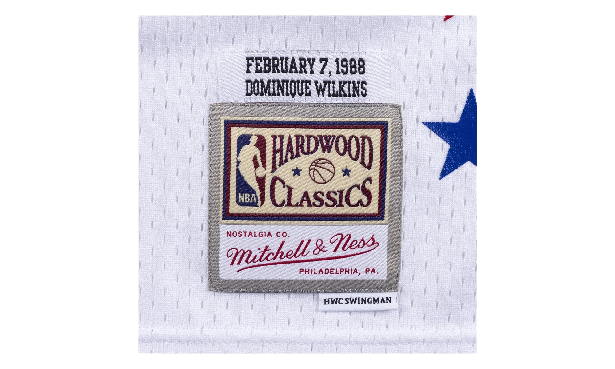 NBA Dominique Wilkins Swingman Jersey "1988 All-Star - White" SMJYBW18018 ASEWHIT88DWI
