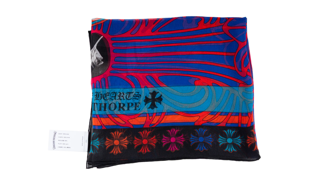 Silk Scarf "Blue Multi Color" CHRM0943