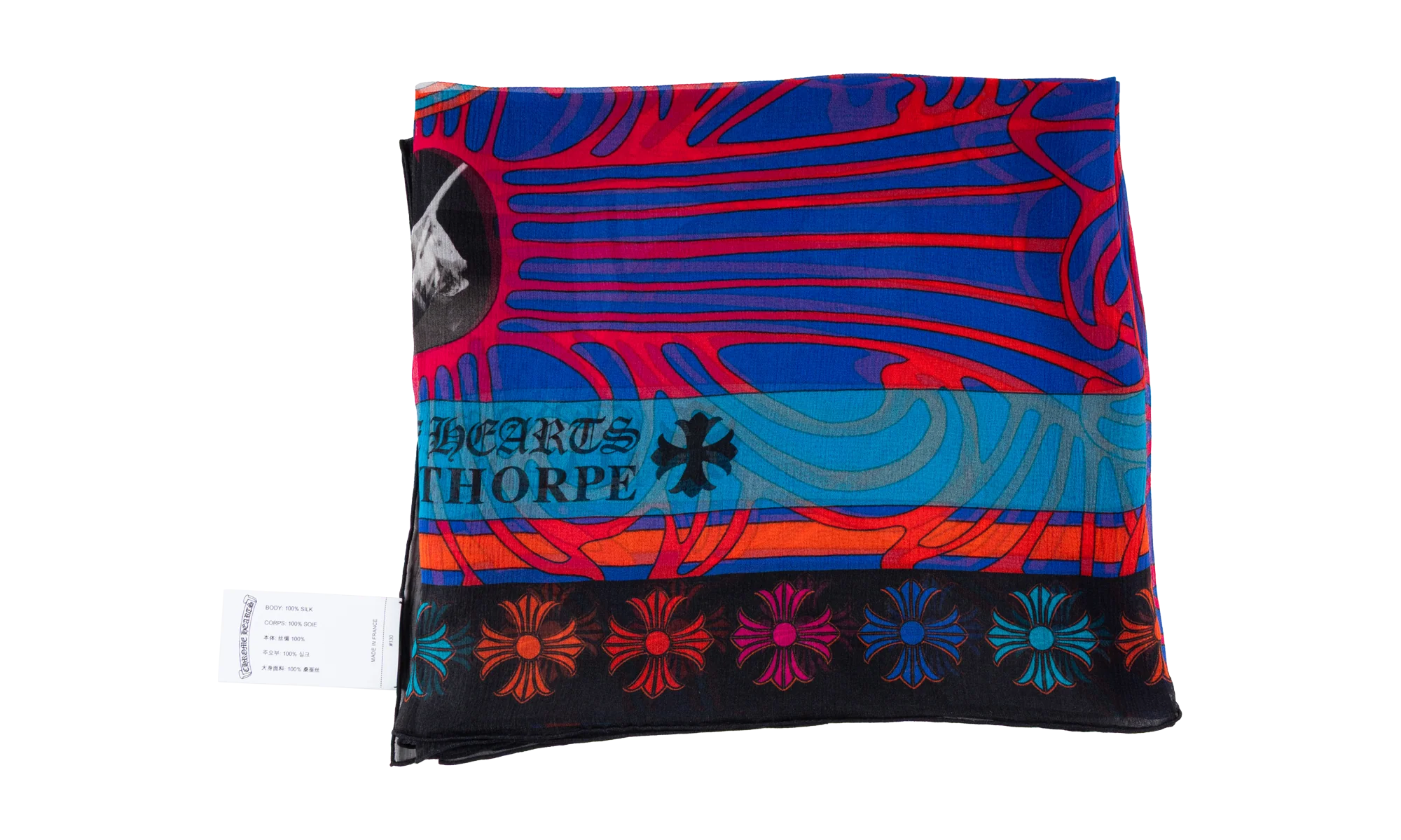 Silk Scarf "Blue Multi Color" CHRM0943