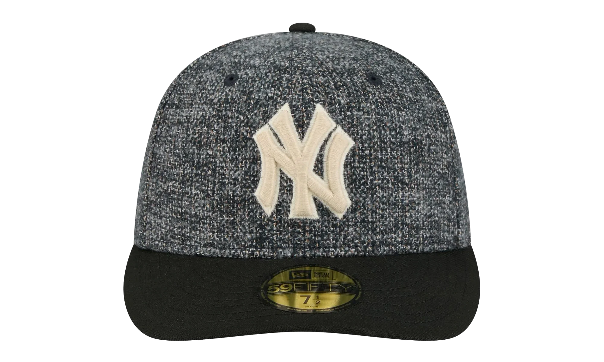 59FIFTY New York Yankees MLB Fitted Hat "Tweedy Cotton Black" NE463